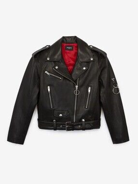 NWOT Kooples Moto Jacket with Red Lining